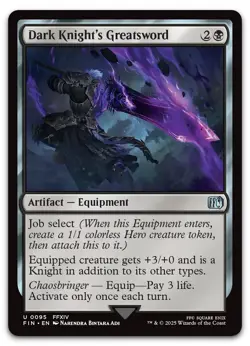 Dark Knight's Greatsword #95 (NM) Final Fantasy FIN Magic MTG - Image 1