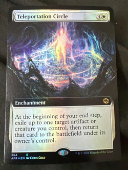 Magic the Gathering Teleportation Circle Extended Art Foil Rare White fr AFR - Image 1