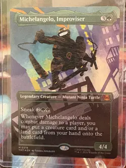 Michelangelo, Improviser (Borderless) Teenage Mutant Ninja Turtles Foil - Image 1