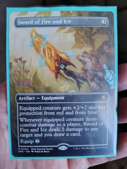 Sword of Fire and Ice (Borderless) Special Guests Regular - NM MTG - Image 1