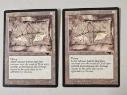 2 x MTG Antiquities Ornithopter - Image 1