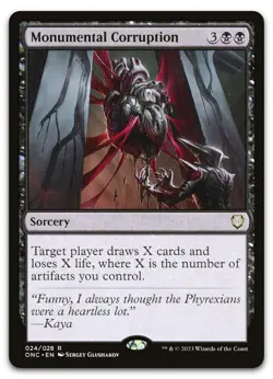 Monumental Corruption #24 (NM) Phyrexia All Will Be One ONC Magic MTG - Image 1