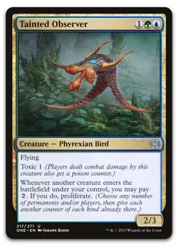 Tainted Observer #217 (NM) Phyrexia All Will Be One ONE Magic MTG - Image 1