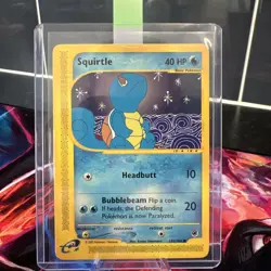 Pokemon Squirtle Expedition Base Set Card 132/165 Nm Condition Wotc Vintage - Image 1
