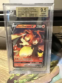 Pokemon TCG Lance's Charizard V Black Star Promo SWSH133 Celebrations - Image 1