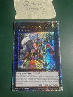 Gear Gigant X 1st Edition Quarter Century Secret Rare RA04-EN188 Yu-Gi-Oh! - Image 1