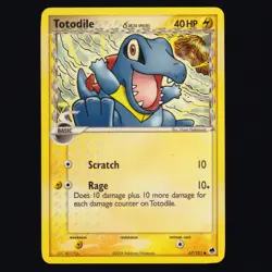 Totodile 67/101 Dragon Frontiers Delta Species Common Pokemon TCG NM - Image 1