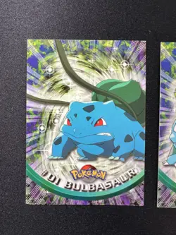 Bulbasaur #01 Ivysaur #02 Venusaur #03 1999 Topps TV Series 1 Blue Label Pokemon - Image 2