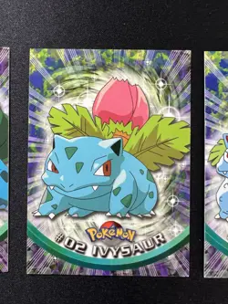Bulbasaur #01 Ivysaur #02 Venusaur #03 1999 Topps TV Series 1 Blue Label Pokemon - Image 3