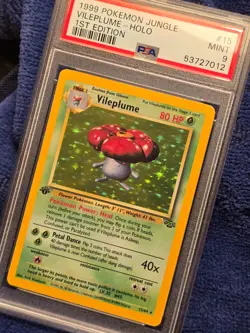 1999 Pokemon Jungle #15 Vileplume Holo 1st Edition Mint PSA 9 - Image 2