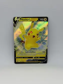 Pikachu V #SWSH198 - 2022 Pokemon English Sword & Shield Black Star Promo - Image 1