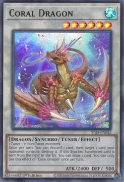 Coral Dragon - STAS-EN042 - Ultra Rare - 1st Edition - Near Mint - Yu-Gi-Oh! 2-P - Image 1