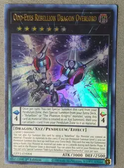 Yugioh! Odd-Eyes Rebellion Dragon Overlord - GFP2-EN004 - Ultra Rare - 1st Editi - Image 1
