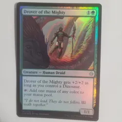 Drover of the Mighty FOIL Ixalan LP/NM Green Uncommon MAGIC MTG CARD 187/279 EDH - Image 1