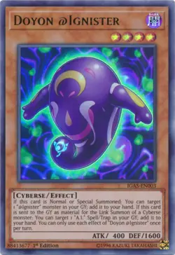 Doyon @Ignister - IGAS-EN003 - Ultra Rare - 1st Edition NM YuGiOh! Ignition Ass - Image 1