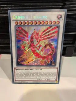 Crimson Dragon - DUNE-EN038 Secret Rare 1st Edition Yugioh Card - Image 1