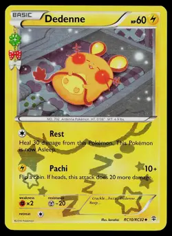 Pokemon Card Generations Dedenne RC10/RC32 Holo Uncommon - Image 1