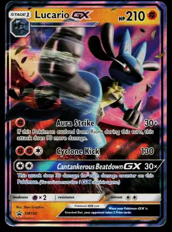 Pokemon Card Sun & Moon Promo Lucario GX SM100 - Image 1