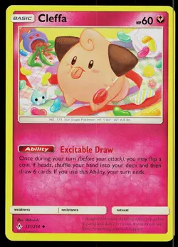 Pokemon Card Unbroken Bonds Cleffa 131/214 Uncommon - Image 1