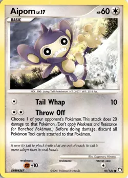 Aipom 70/123 Mysterious Treasures Pokemon Card TCG - Image 1