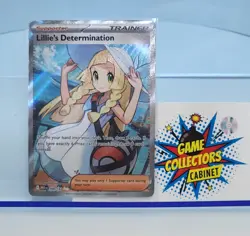 Lillie's Determination 169/132 Me01: Mega Evolution Holo NM Foil Pokemon TCG - Image 1