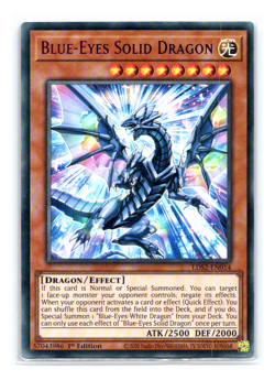 Blue-Eyes Solid Dragon PURPLE - LDS2-EN014 - Ultra Rare - 1st Edition Yugioh - Image 1