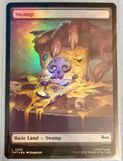 Swamp #255 - Foil - Basic Land - MTG TMNT - NEAR MINT - Image 1