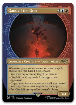 Gandalf the Grey (Showcase) #322 (NM) Lord of the Rings LTR Magic MTG - Image 1
