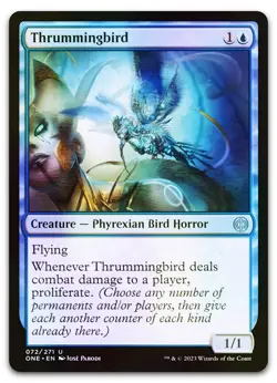 Thrummingbird #72 (Foil) (NM) Phyrexia All Will Be One ONE Magic MTG - Image 1