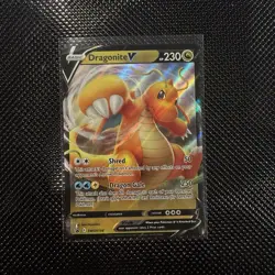 Pokemon Dragonite V SWSH154 SWSH: Sword & Shield Promo Holo Full Art 230 HP - Image 1
