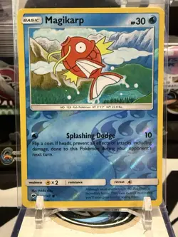 POKEMON MAGIKARP 32/147 COMMON REVERSE HOLOFOIL BURNING SHADOWS NM 13Z - Image 1