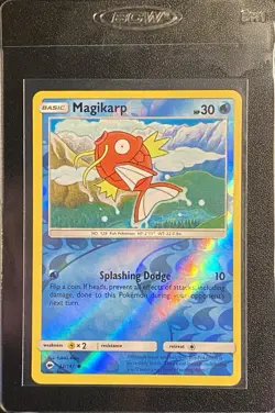 Magikarp Reverse Holo Common 32/147 Pokemon TCG Sun & Moon Burning Shadows NM - Image 3