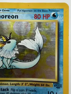 Pokemon TCG Vaporeon Jungle 12/64 Holo Unlimited Holo Rare - Image 2