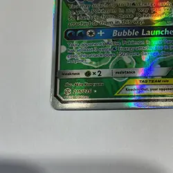 Pokemon TCG Blastoise Piplup GX Cosmic Eclipse Card 215/236 NM Full Art Rare - Image 5