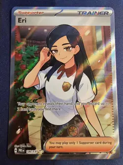 Pokemon Eri 136/131 Prismatic Evolutions Ultra Rare Full Art Card NM WAIFU - Image 1