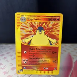 Pokemon TCG Typhlosion Expedition Set 64/165 Vintage 2002 Reverse Holo, e series - Image 1
