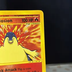 Pokemon TCG Typhlosion Expedition Set 64/165 Vintage 2002 Reverse Holo, e series - Image 3