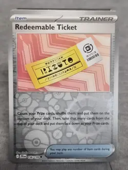 Redeemable Ticket 156/159 Reverse Holo Uncommon Pokemon TCG S&V Journey Together - Image 1