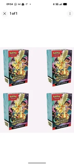 4 x Pokemon TCG: Mega Evolution-Ascended Heroes Booster Bundle (6 Packs) PRESALE - Image 1