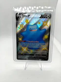 Ditto V SV118/SV122 Holo V Rare Shining Fates Shiny Vault Pokemon Near Mint - Image 1