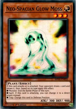 Yugioh Neo-Spacian Glow Moss SHVA-EN032 1st Edition Super Rare NM - Image 1