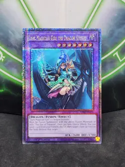 Yugioh Dark Magician Girl the Dragon Knight RA03-EN258 Quarter Century Secret NM - Image 1
