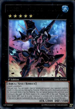 Number C101: Silent Honor DARK 1st Ed Ultra Rare LVAL-EN046 Yu-Gi-Oh! - Image 1