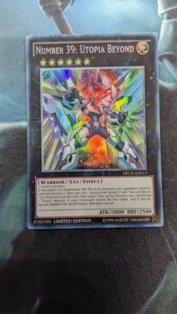 YUGIOH Number 39: Utopia Beyond NECH-ENS13 Super Rare 1st Edition - Image 1