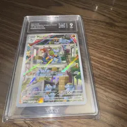 MACHOKE 2023 POKEMON SCARLET & VIOLET 151 SET #177/165~ TAG GRADE 9 - Image 1