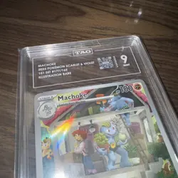 MACHOKE 2023 POKEMON SCARLET & VIOLET 151 SET #177/165~ TAG GRADE 9 - Image 2