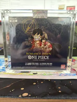 One Piece OP-01 Romance Dawn English BLUE Bottom Booster Box 1st Wave Sealed - Image 1