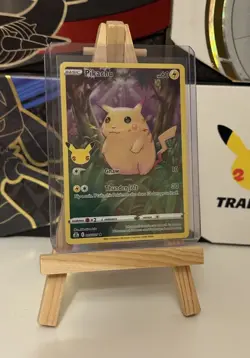 Pokemon TCG Pikachu Full Art Holo Card 005/025 25th Anniversary Celebrations - Image 1