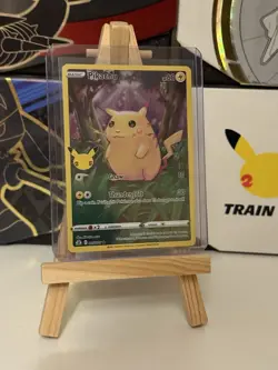 Pokemon TCG Pikachu Full Art Holo Card 005/025 25th Anniversary Celebrations - Image 1