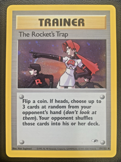 The Rocket’s Trap #19 Gym Challenge Holo Trainer Pokemon Card LP - Image 1